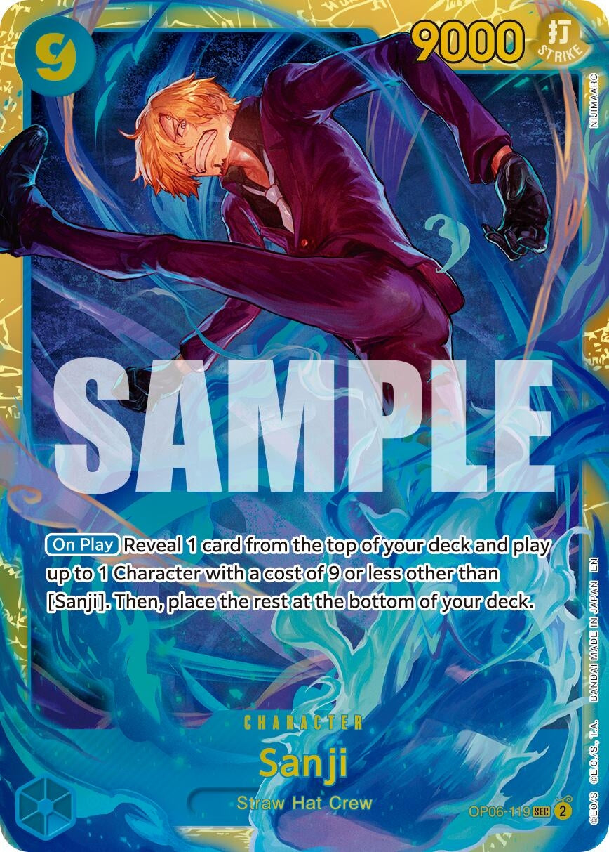 Sanji - OP06 - 119 (Reprint) (OP06 - 119) (Premium Booster - The Best - Vol. 2) - PokéBox Australia