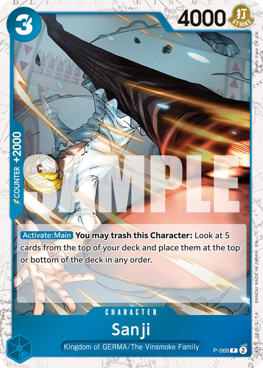 Sanji - P - 068 (Pirate Foil) (P - 068) (Premium Booster - The Best - Vol. 2) - PokéBox Australia