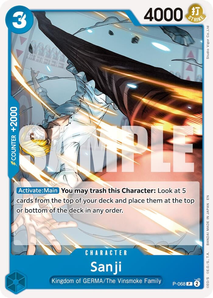 Sanji - P - 068 (Reprint) (P - 068) (Premium Booster - The Best - Vol. 2) - PokéBox Australia