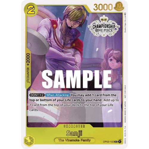 Sanji (Store Championship Participation Pack Vol. 2) (OP03 - 102) [One Piece Promotion Cards] - PokéBox Australia
