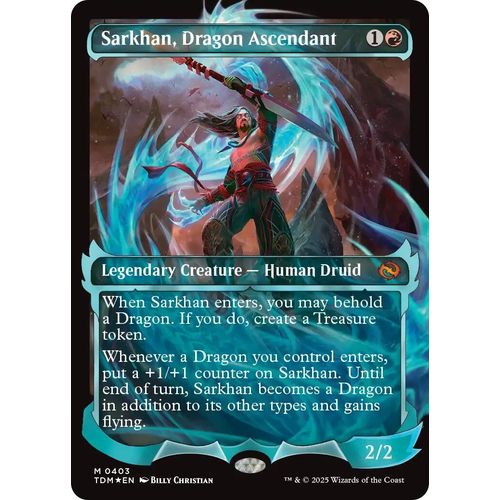 Sarkhan, Dragon Ascendant (0403) (Showcase) (403) (Tarkir: Dragonstorm) - PokéBox Australia