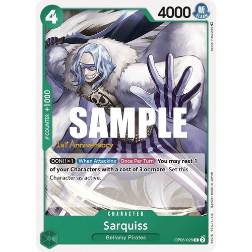 Sarquiss (OP05 - 026) [Awakening of the New Era: 1st Anniversary Tournament Cards] - PokéBox Australia