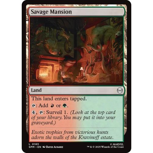Savage Mansion (183) (Marvel's Spider - Man) - PokéBox Australia