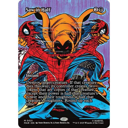 Saw in Half (Borderless) (21) (Marvel Eternal - Legal) - PokéBox Australia