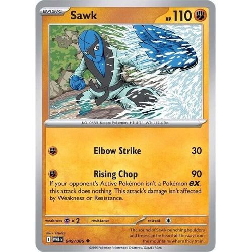 Sawk (049/086) (SV: White Flare) - PokéBox Australia