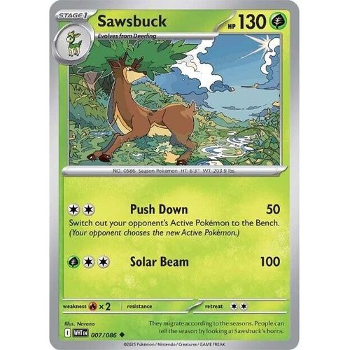 Sawsbuck (007/086) (SV: White Flare) - PokéBox Australia