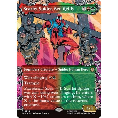 Scarlet Spider, Ben Reilly (Borderless) (214) (Marvel's Spider - Man) - PokéBox Australia