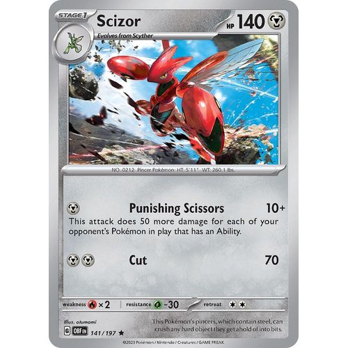 Scizor (141/197) [SV03: Obsidian Flames] - PokéBox Australia