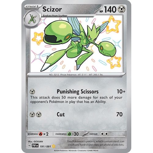 Scizor (191/091) [SV: Paldean Fates] - PokéBox Australia