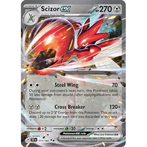 Scizor ex (111/162) [SV05: Temporal Forces] - PokéBox Australia