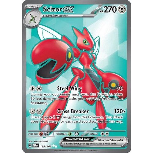 Scizor ex (195/162) [SV05: Temporal Forces] - PokéBox Australia