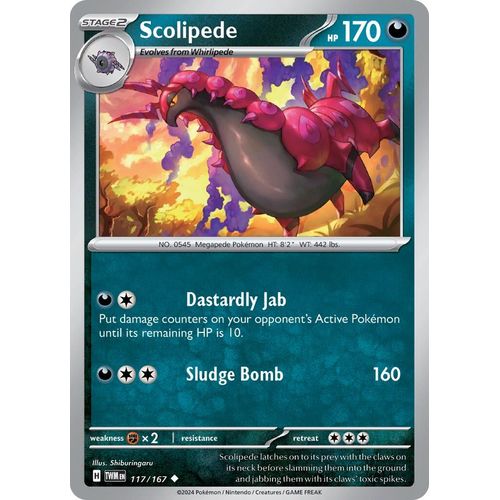 Scolipede (117/167) [SV06: Twilight Masquerade] - PokéBox Australia