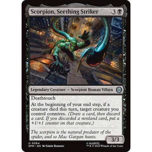 Scorpion, Seething Striker (64) (Marvel's Spider - Man) - PokéBox Australia