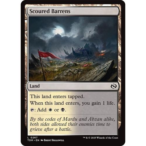 Scoured Barrens (267) (Tarkir: Dragonstorm) - PokéBox Australia