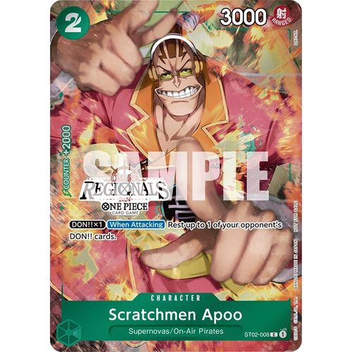 Scratchmen Apoo (Online Regional 2024) [Participant] (ST02 - 008) [One Piece Promotion Cards] - PokéBox Australia