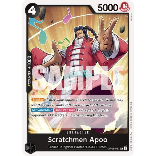 Scratchmen Apoo - OP08 - 087 (Reprint) (OP08 - 087) (Premium Booster - The Best - Vol. 2) - PokéBox Australia