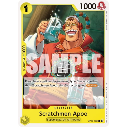 Scratchmen Apoo - OP10 - 108 (Reprint) (OP10 - 108) (Premium Booster - The Best - Vol. 2) - PokéBox Australia
