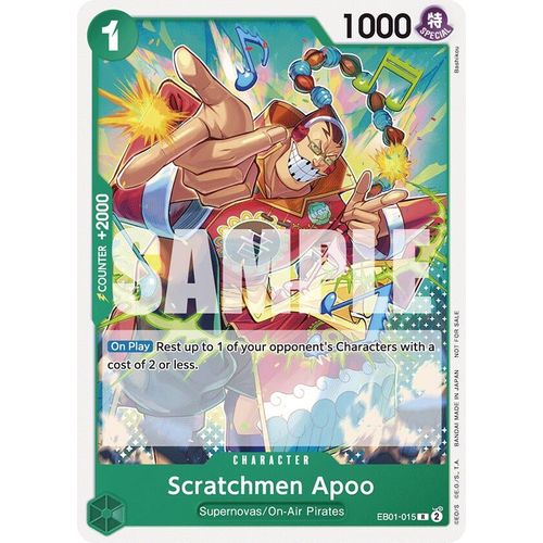 Scratchmen Apoo (Tournament Pack 2025 Vol. 2) (EB01 - 015) (One Piece Promotion Cards) - PokéBox Australia