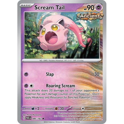 Scream Tail (086/182) [SV04: Paradox Rift] - PokéBox Australia