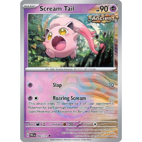 Scream Tail (Master Ball Pattern) (042/131) [SV: Prismatic Evolutions] - PokéBox Australia