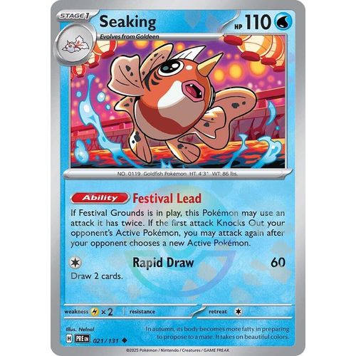Seaking (Poke Ball Pattern) (021/131) [SV: Prismatic Evolutions] - PokéBox Australia