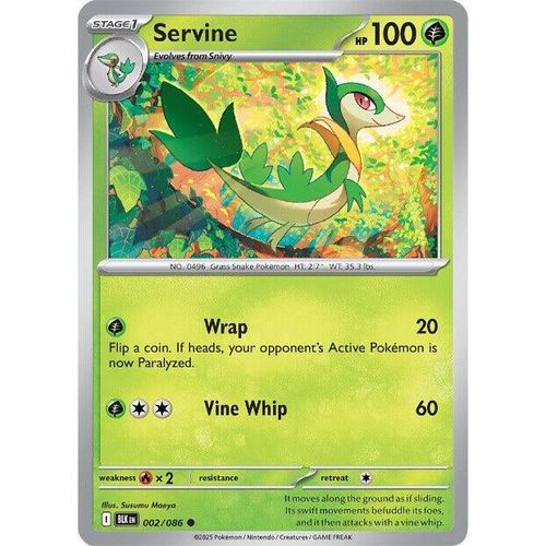 Servine (002/086) (SV: Black Bolt) - PokéBox Australia