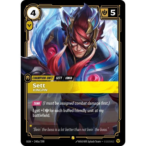 Sett - Kingpin (Alternate Art) (240a/298) (Origins) - PokéBox Australia