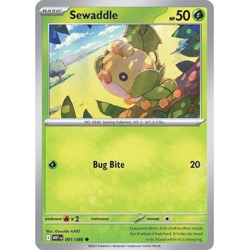 Sewaddle (001/086) (SV: White Flare) - PokéBox Australia
