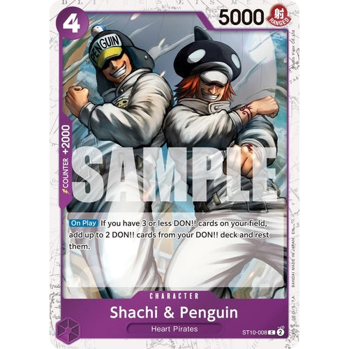 Shachi & Penguin (Pirate Foil) (ST10 - 008) (Premium Booster - The Best - Vol. 2) - PokéBox Australia