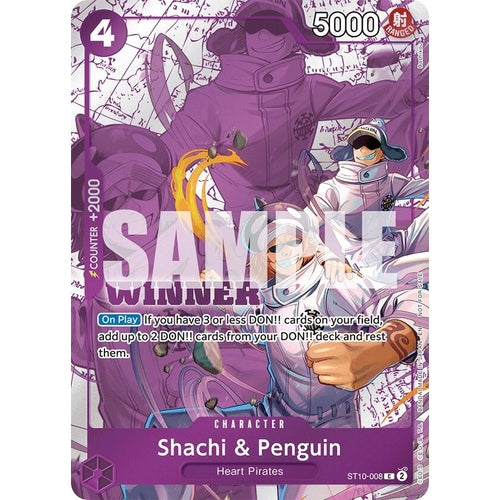 Shachi & Penguin (Winner Pack 2025 Vol. 4) (ST10 - 008) (One Piece Promotion Cards) - PokéBox Australia
