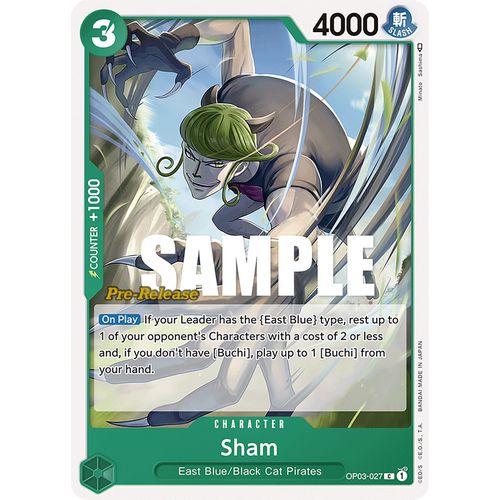 Sham (OP03 - 027) [Pillars of Strength Pre - Release Cards] - PokéBox Australia