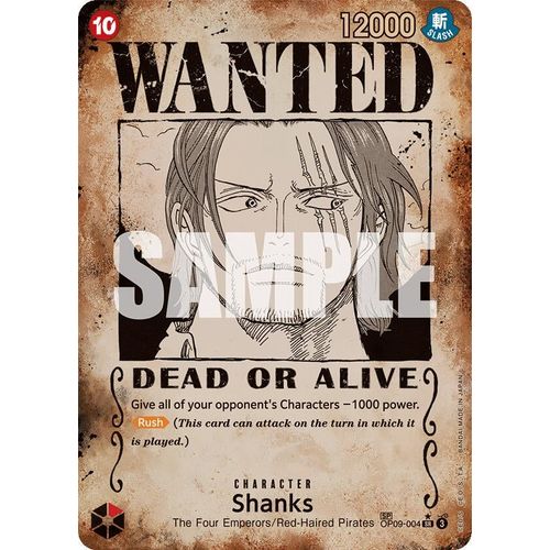 Shanks (004) (Wanted Poster) (OP09 - 004) [Emperors in the New World] - PokéBox Australia