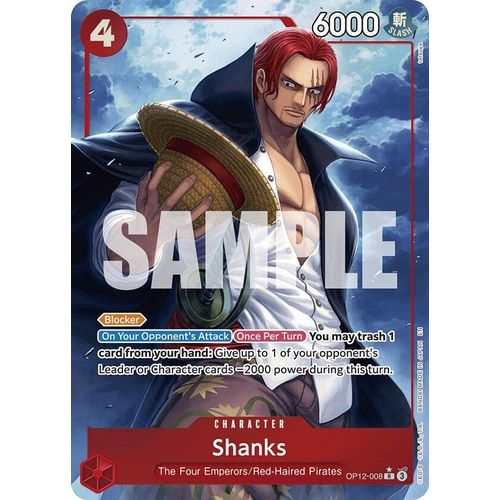 Shanks (008) (Alternate Art) (OP12 - 008) (Legacy of the Master) - PokéBox Australia