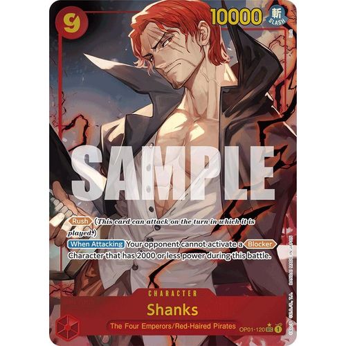 Shanks (OP01 - 120) (Alternate Art) (OP01 - 120) [Premium Booster - The Best - ] - PokéBox Australia
