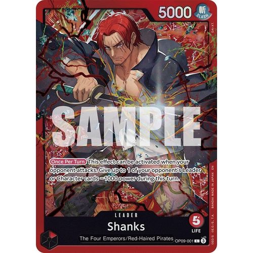 Shanks (OP09 - 001) (OP09 - 001) [Starter Deck 23: RED Shanks] - PokéBox Australia