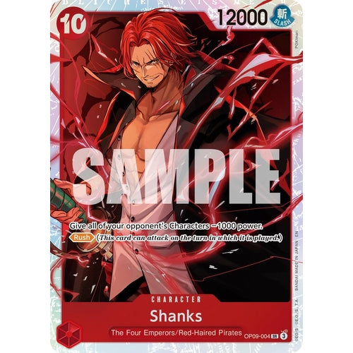 Shanks - OP09 - 004 (Reprint) (OP09 - 004) (Premium Booster - The Best - Vol. 2) (PRB - 02) - PokéBox Australia