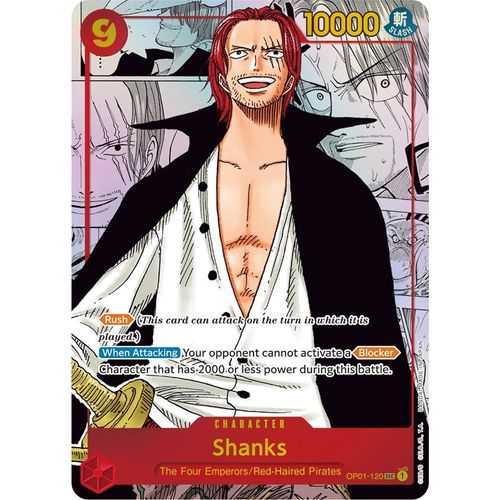 Shanks (Parallel) (Manga) (Alternate Art) (OP01 - 120) [Romance Dawn] - PokéBox Australia