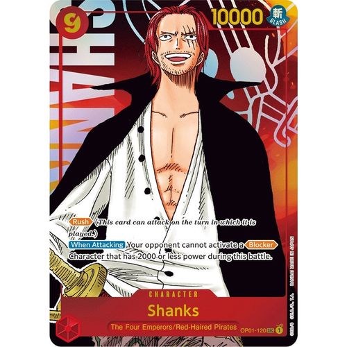 Shanks (Parallel) (OP01 - 120) [Romance Dawn] - PokéBox Australia