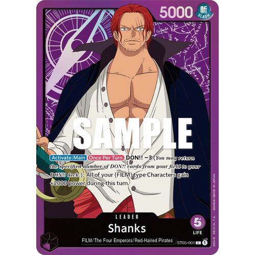 Shanks (ST05 - 001) [Starter Deck 5: Film Edition] - PokéBox Australia