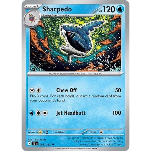 Sharpedo (043/162) [SV05: Temporal Forces] - PokéBox Australia