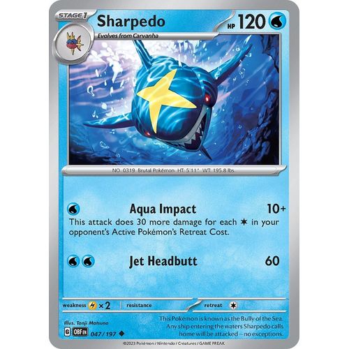 Sharpedo (047/197) [SV03: Obsidian Flames] - PokéBox Australia