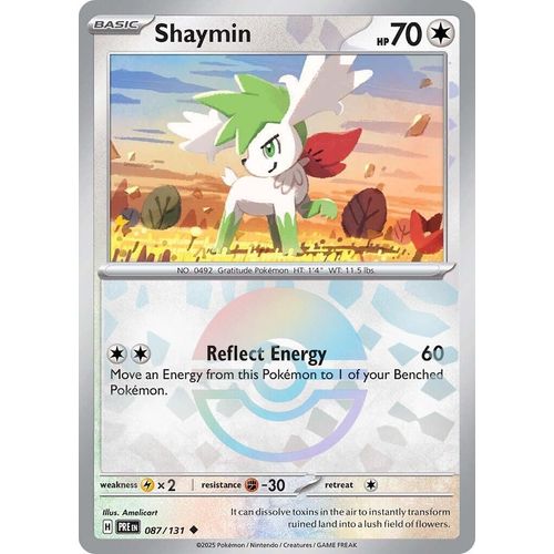 Shaymin (Poke Ball Pattern) (087/131) [SV: Prismatic Evolutions] - PokéBox Australia