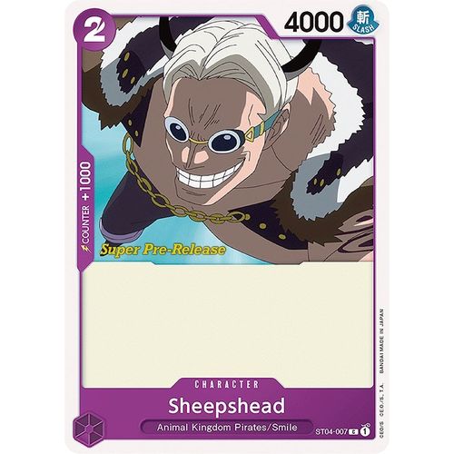 Sheepshead (ST04 - 007) [Super Pre - Release Starter Deck 4: Animal Kingdom Pirates] - PokéBox Australia