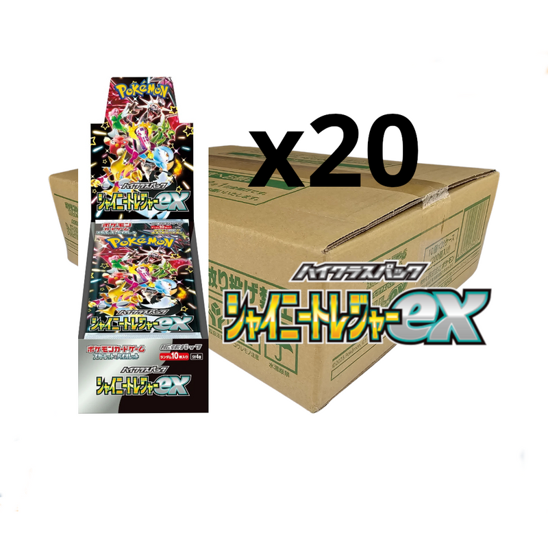 Shiny Treasure EX Booster Box x20 Sealed Case Sv4a - Japanese Pokemon TCG - PokéBox Australia