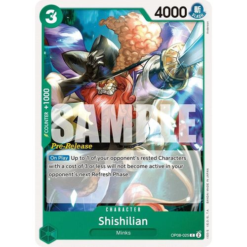 Shishilian (OP08 - 025) [Two Legends Pre - Release Cards] - PokéBox Australia