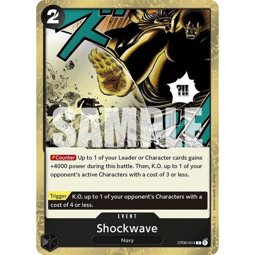 Shockwave (Jolly Roger Foil) (ST06 - 014) [Premium Booster - The Best - ] - PokéBox Australia