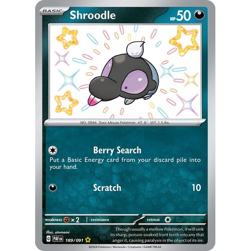 Shroodle (189/091) [SV: Paldean Fates] - PokéBox Australia