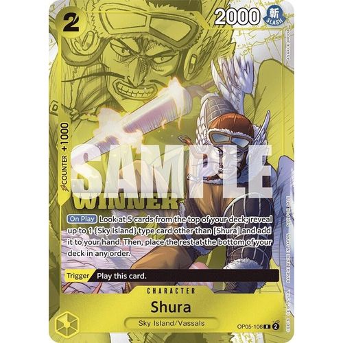 Shura (Winner Pack Vol. 7) (OP05 - 106) [One Piece Promotion Cards] - PokéBox Australia
