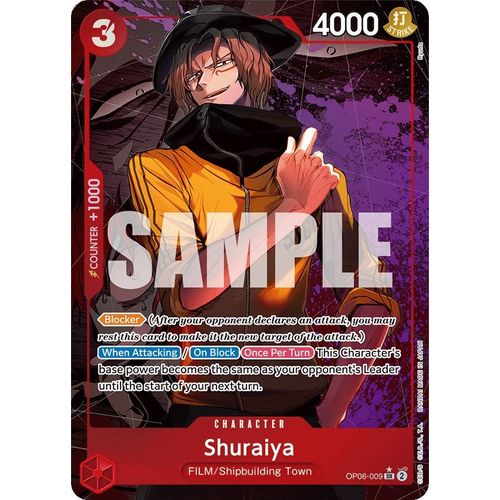 Shuraiya (Alternate Art) (OP06 - 009) [Wings of the Captain] - PokéBox Australia