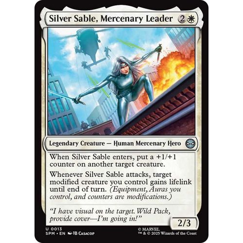 Silver Sable, Mercenary Leader (13) (Marvel's Spider - Man) - PokéBox Australia